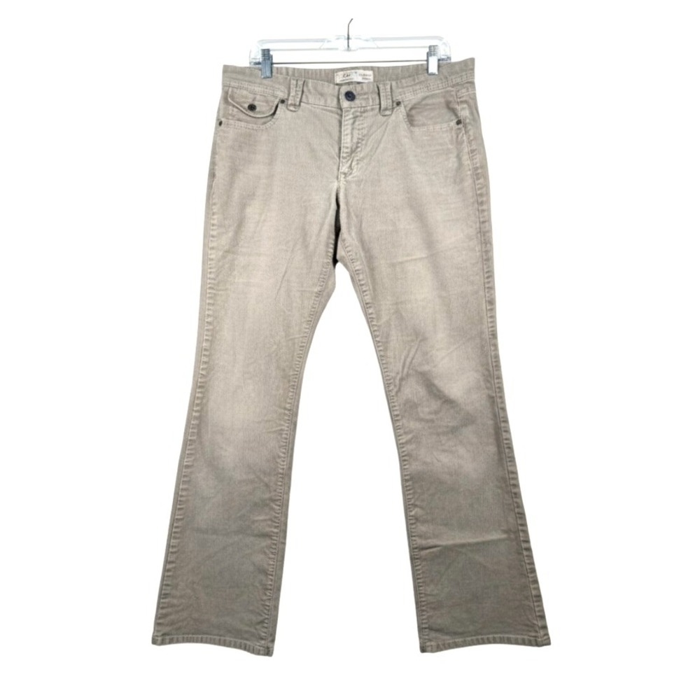 Old Navy Corduroy Pants 12 Tan Beige Bootcut Cottagecore Academia Classic Y2K